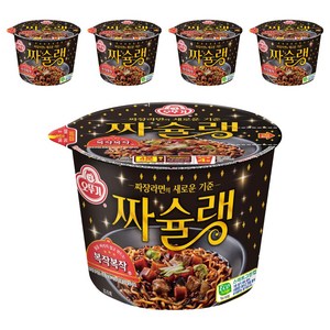 오뚜기 짜슐랭 용기 라면 125g, 5개