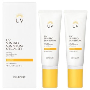 이자녹스 UV선프로 365 에센셜 선 세럼 SPF50+ PA++++, 40ml, 2개