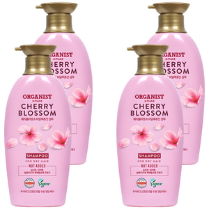 오가니스트 체리블라썸 수분 영양 샴푸, 500ml, 4개