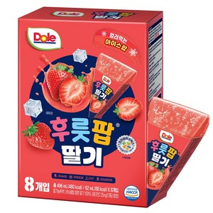 돌 후룻팝 딸기, 62ml, 8개