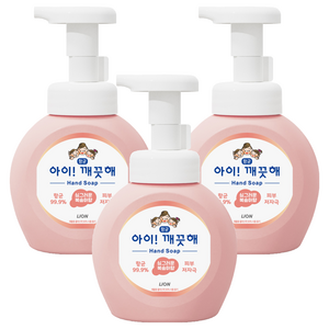 아이깨끗해 핸드워시 모이스처 복숭아, 250ml, 3개