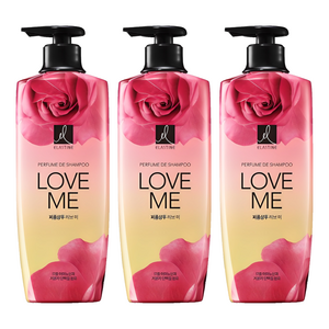 엘라스틴 러브미 퍼퓸 샴푸, 600ml, 3개