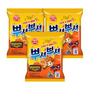 오뚜기 뿌셔뿌셔 양념치킨맛, 90g, 3개
