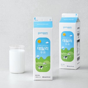 곰곰 데일리 우유, 900ml, 2개