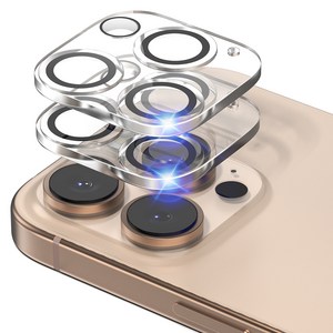 신지모루 빛번짐 방지 카메라 렌즈 강화유리 블랙링 액정보호필름 2p