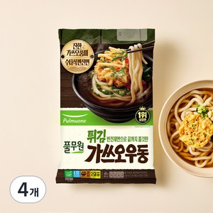 풀무원 튀김가쓰오우동 2인분, 486g, 4개