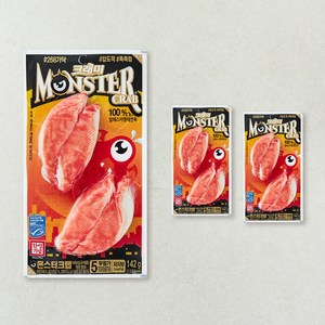 크래미 몬스터크랩 맛살, 142g, 3개