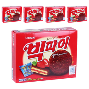 크라운 빅파이 딸기, 324g, 5개
