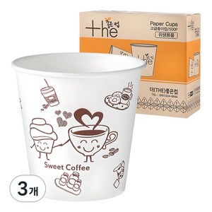 더좋은컵 천연펄프 종이컵 184ml, 500개입, 3개
