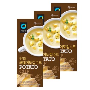 청정원 신우리쌀 포테이토컵수프, 60g, 3개