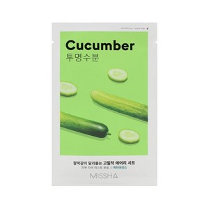 미샤 에어리 밀착 시트마스크 오이, 1개입, 1개