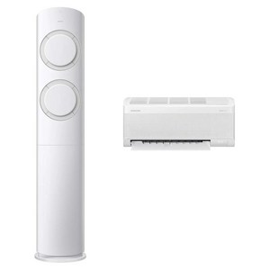 삼성전자 56.9㎡(17.2평) + 18.7㎡(5.5평) AI Q9000 홈멀티형 에어컨 AF60F17D11GRZ + 리모컨 세트 방문설치