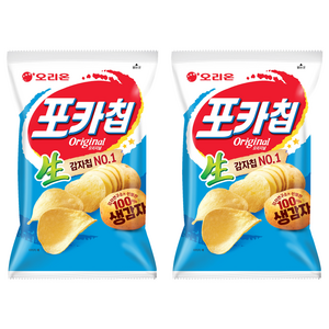포카칩 오리지널, 66g, 2개