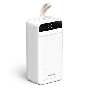 밸류엠 22.5W 대용량 PD 고속충전 LED 랜턴 보조배터리 80000mAh