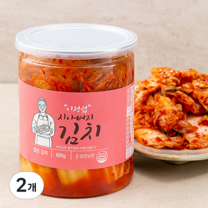 이정섭 시아버지 썰은김치, 600g, 2개