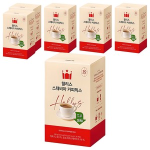 할리스 스테비아 커피믹스, 9.5g, 30개입, 6개