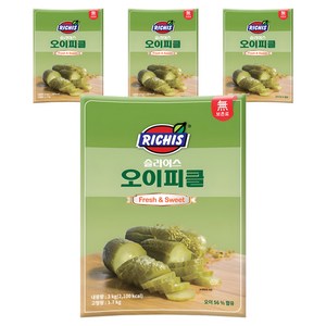 리치스 슬라이스 오이피클, 3kg, 4개