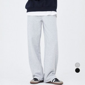 아피나르 여성용 로고자수 세미와이드핏 데일리 스웻팬츠