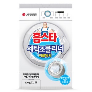 홈스타 세탁조 클리너 버블워시 드럼겸용 2포, 100g, 1개