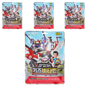 아텍스 헬로카봇 맛있는 키즈비타민 70g, 40정, 4개