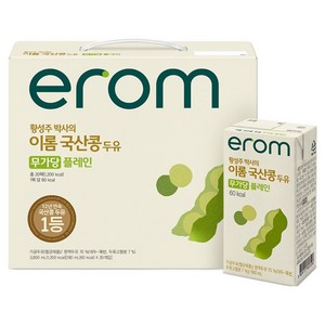 이롬 황성주 박사의 국산콩 두유 무가당, 190ml, 20개