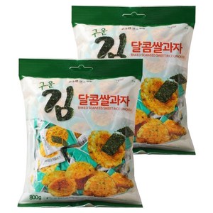 구운김 달콤 쌀과자, 800g, 2개
