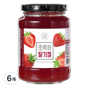 초록원 딸기잼, 560g, 6개