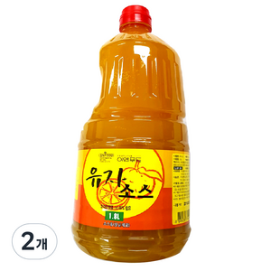 이엔푸드 유자 소스, 1.8L, 2개