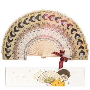 이플린 할매 돈부채 + 전통리본 + 케이스 세트, 20P, 1세트