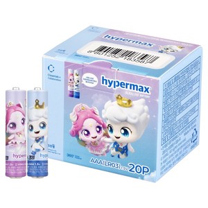 하이퍼맥스 캐치 티니핑 알카라인 AAA 건전지, 20개입, 1개