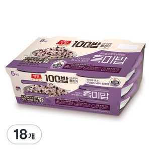 양반 동원 양반 100밥 흑미밥, 130g, 18개
