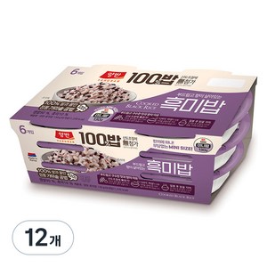 양반 동원 양반 100밥 흑미밥, 130g, 12개