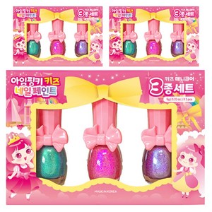 아임핑키 핑키페인트 유아매니큐어 3종, A세트, 3개