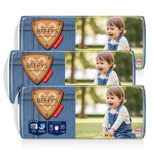 베피스 모션 핏 팬티형 기저귀 남여공용 특대형 5단계 (13~18kg), 특대형(XL), 108매