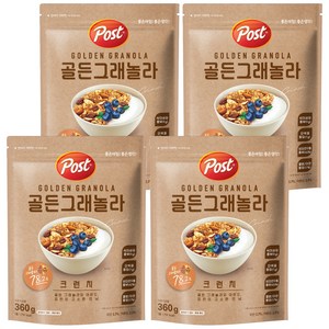 포스트 골든 그래놀라 크런치 시리얼, 360g, 4세트