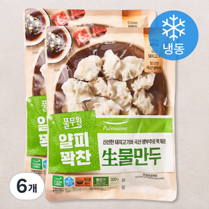 풀무원 생물만두 (냉동), 300g, 6개