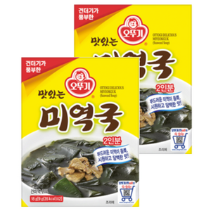 오뚜기 미역국, 18g, 2개