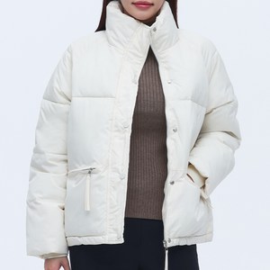 엘쏘 여성용 스탠드 카라 크롭 패딩 점퍼