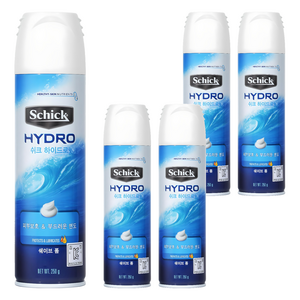 쉬크 하이드로 쉐이빙 폼, 250g, 5개