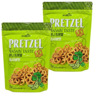 삼진 미니 프레첼 와사비맛, 300g, 2개