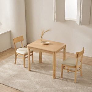 삼익가구 그로바 원목 식탁 + 의자 2P 세트 2인용 방문설치