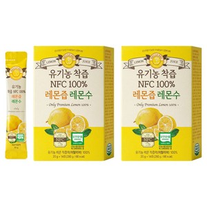 헬로바이오 유기농 착즙 NFC 100퍼센트 레몬즙, 280g, 2개