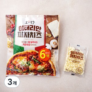 소와나무 이태리안 피자치즈, 70g, 6개입, 3개