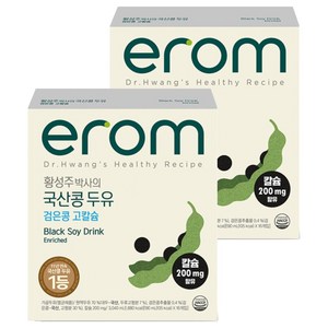 이롬 황성주 박사의 국산콩 두유 검은콩 고칼슘, 190ml, 32개