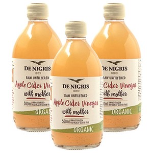 데니그리스 유기농 사과식초, 500ml, 3개