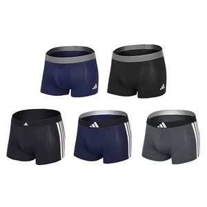 아디다스 NEW 리뉴얼 통기성 퍼포먼스 블랙라인 드로즈 팬티 5종 세트