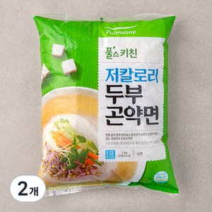 풀무원 풀스키친 저칼로리 두부 곤약면, 1kg, 2개