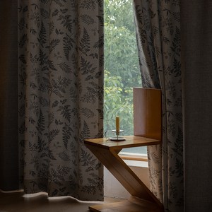 바자르 빛차단 고밀도 3중직 자카드 아일렛 암막커튼 세트