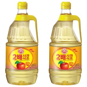 오뚜기 2배 사과식초, 1.8L, 2개