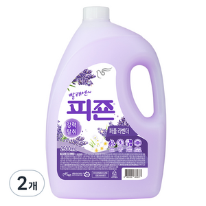 피죤 강력탈취 섬유유연제 퍼플라벤더, 2.5L, 2개